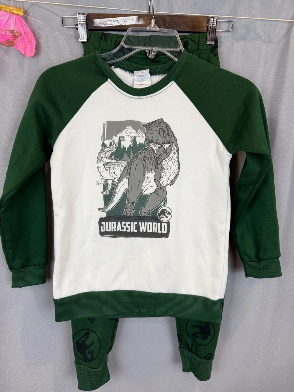 Jurassic World Fleece Pajama Set- Size 7